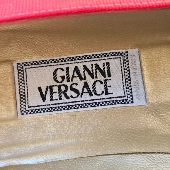 Gianni Versace Vintage Shoe Women Flat Multi Color Upper Made in Italy Size 35.5 - Picture 11 of 13